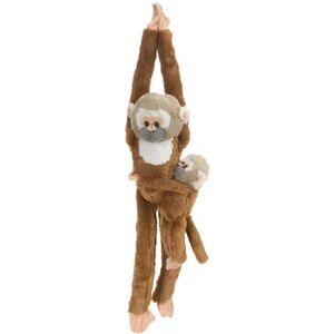 Wild Republic Peluche singe suspendu et bebe, 51 cm