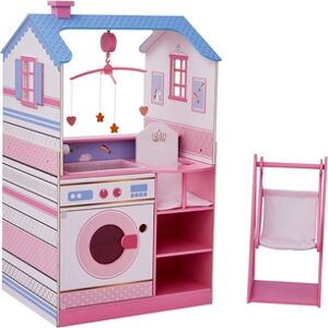 Teamson Kids Centre de toilette pour poupee bois