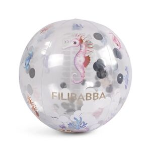 Filibabba Ballon de plage Alfie - Rainbow Reef Confetti