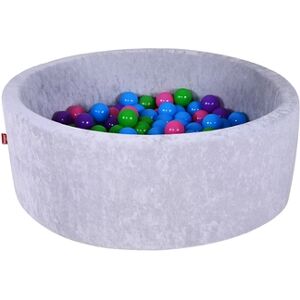 knorr toys® Piscine a balles soft grey coloris doux 300 balles