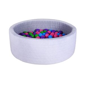 knorr toys® Piscine a balles soft Cosy geo grey coloris doux 300 balles
