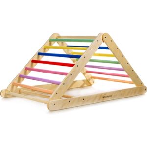 Triangle d'escalade enfant XXL Woodland Pikler bois multicolore