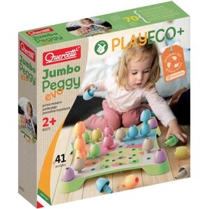 Quercetti PlayEco+ Jumbo Peggy Evo Jeu de mosaïque en plastique recycle (41...