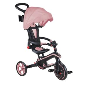 Tricycle enfant évolutif pliable 4en1 EXPLORER rose pastel