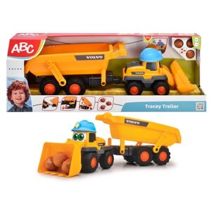 DICKIE Toys Camion benne pelleteuse enfant ABC Tracey Trailer