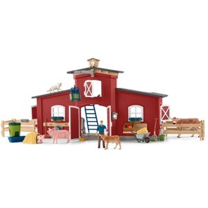 schleich ® Farm World Grande ferme rouge avec animaux et accessoires