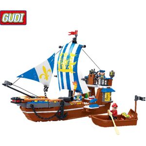 Smart Kids Gudi Royal Warship Ship 312 pièces briques blocs de construction ensembles légende des Pirates cadeaux de noël jouets pour - Publicité