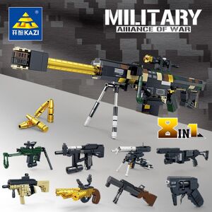 880 pièces mitraillette roue gauche Grenade fusil modèle décoration enfants garçon chinois bloc de construction assemblage jouet cadeau sans boîte