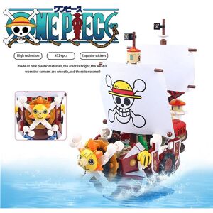 432 pièces SY6299 bateau Pirate ensoleillé Luffy une pièce blocs de construction jouets éducatifs briques jouets - Publicité