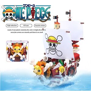 MagicMonkey 432 pièces SY6299 bateau Pirate ensoleillé Luffy une pièce blocs de construction jouets éducatifs briques jouets - Publicité