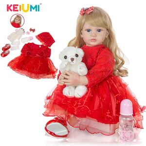 – poupée bébé fille élégante de 24 pouces, 60 cm, corps en tissu vinyle doux, poupée princesse réaliste, Boneca Reborn, compagnon de jeu pour enfants