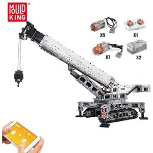 MOULD KING – Kits de construction techniques, camion télécommandé avec application, pelle LTM, modèle de grue, jouets pour enfants, cadeaux de noël - Publicité