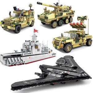 – camion militaire Panzer bombardier, blocs de Construction, cuirassé, bombardiers de l armée WW2, avion, figurines de soldats, jouets de Construction