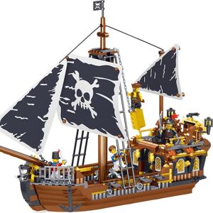 QL1800 Pieares Pirate bateau blocs de construction briques modèle enfant jouets éducatifs - Publicité