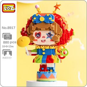 LOZ 8917 parc d attractions cirque acrobate Clown Joker anneau poupée modèle Mini blocs de diamant briques construction jouet pour enfants sans boîte - Publicité