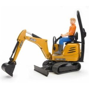 BRUDER   Engin de chantier   Mini pelle CAT avec figurine - Publicité