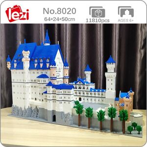 Sluban Building Blocks 8020 Architecture mondiale nouveau cygne pierre château arbre modèle 3D bricolage Mini blocs de diamant briques construction jouet pour enfants sans boîte - Publicité