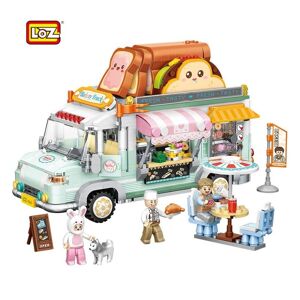 1388 pièces LOZ blocs boulangerie camion modèle voiture briques de construction pour fille éducatif créer cadeaux amusant jouet pour enfants Brinquedos garçon 1127 - Publicité