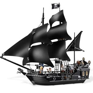 Bloc de construction la vengeance de la reine Anne, modèle noir de bateau pirate, jouets pour enfants - Publicité