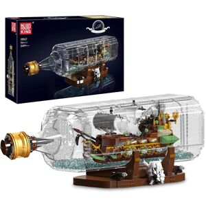 MOULD KING Bloc de construction bateau en bouteille, modèle de bateau Pirate hollandais volant, jouets de voilier, cadeaux de noël pour enfants, 10067 - Publicité