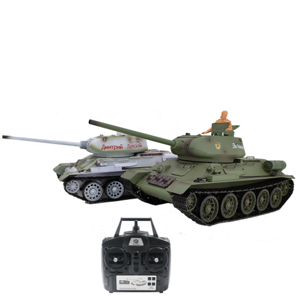 TK7.0 3909-1 Tank RC russe T34/85 1/16 2.4G Véhicules de bataille avec sons, fumée et balles tirant des modèle