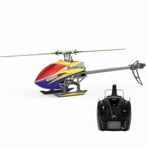 E150 2.4G 6CH 6-Axes Gyroscope 3D6G Double Moteur sans Balais Entraînement Direct Flybarless Hélicoptère RC RTF