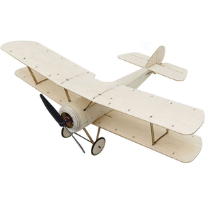 K6 Sopwith Pup Envergure de 378mm Aile en bois de balsa Micro Avion de guerre biplan RC KIT/ KIT+Com