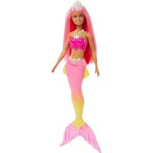 Barbie-dreamtopia-poupee Barbie Sirene, Cheveux Roses De Mattel - Publicité