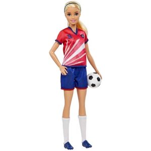 Barbie - Poupee Barbie Footballeuse, Blonde, Maillot N° 9 De Mattel - Publicité