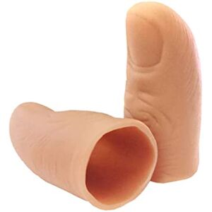 Unicoco Fingers de Tours Magiques, 2pcs 1.18x1,57 Pouces Laux de Pouce Magique, lumières Clignotantes, Tours Magique à LED, Faux Doigt, Doigt Magic Trick - Publicité