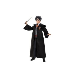 Mattel Harry Potter Poupée articulée de 26 cm en uniforme Gryffondor en tissu avec baguette magique, à collectionner, jouet enfant, FYM50 - Publicité