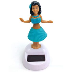 Kaxenig Figurine Solaire Dansante, Danseuse Hawaienne Voiture Qui Bouge, Figurines Solaires Bobblehead, Figurine Hawaïenne Voiture Décoration De Voiture Solaire - Publicité