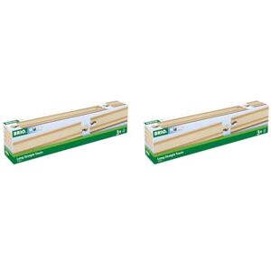 Brio World 33341 Rails Droits Longs 216 mm Accessoire pour Circuit de Train en Bois Jouet pour garçons et Filles à partir de 3 Ans (Lot de 2) - Publicité