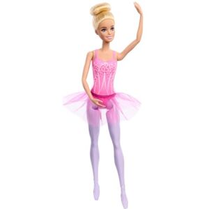 Barbie Ballerine Poupée Blonde avec Tutu Violet Amovible, Bras de Danseuse et Demi-Pointes, HRG34 - Publicité