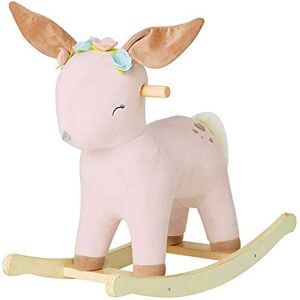 Labebe 【Nouvelle】 Bascule Enfant, (Biche) Faon A Bascule pour Enfant De 1-3 Ans, Cheval Bascule/Cheval Bascule Bois/Animaux A Bascule Bebe/Cheval Bascule - Publicité