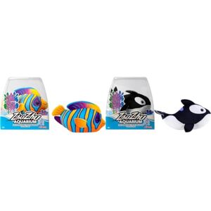 Lansay ZHU ZHU Aquarium Lot de 2 Poissons : 1 Margot Le Petit Orque + 1 Crystal Le Poisson Ange Royal Mini Univers Animal Interactif Dès 4 Ans - Publicité