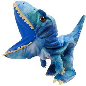 Proumhang Marionnettes de Dinosaures Enfants,Marionnette Tyrannosaurus Dilophosaurus Triceratops,Peluche Dinosaure Animal en Peluche Jouets d'histoire pour Garçons et Filles de 3 à 8 Ans Style 1 - Publicité