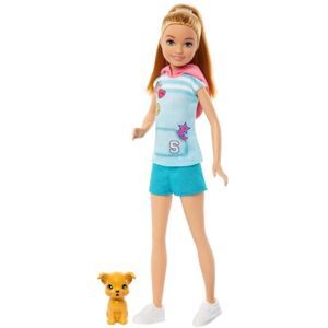 Barbie Poupée Stacie Aux Cheveux Blonds en Queue De Cheval Et Tenue Sport, avec Chien, Jouets Et Accessoires Inclus, Jouet Enfant, A Partir De 3 Ans, HRM05 - Publicité