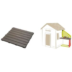 Smoby Set De 6 Dalles Accessoire de Maison  Créer Un Plancher Clipsage Rapide Effet Texturé Bois 810907 & Cuisine d'Eté Accessoire de Maison  17 Accessoires 810901WEB - Publicité