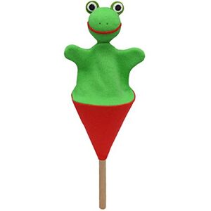 MORAVSKÁ ÚSTŘEDNA BRNO, d.u.v. Marionette Marionnette à main en forme de grenouille 20 cm Idéal pour le théâtre de poupée et les jeux de rôle pour enfants bébés garçons filles - Publicité