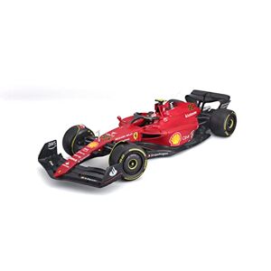 Bburago Formula 1 Ferrari F1-75 SAINZ with Helmet 1:18 Scale Collectible Race Car - Publicité
