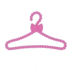 Zonfer 10pcs En Plastique Cintres Hanger Mignon Poupée Accessoires Poupée Vêtements Outfit Jupe Stand - Publicité