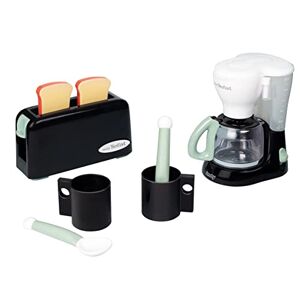 Smoby Tefal Petit Déjeuner Grille Pain Fonction Mécanique Cafetière Express Tasses + Cuillères Dès 3 Ans 310599 - Publicité