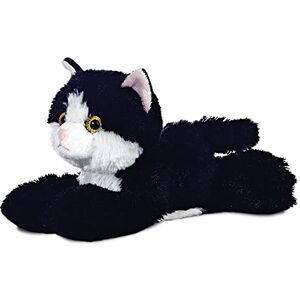 Aurora World , 12743, Mini Flopsie Maynard Le Chat, 20 cm, Peluche, Noir et Blanc, 8 - Publicité