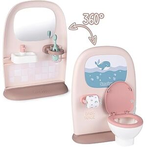 Smoby Baby Nurse Toilettes pour Poupons et Poupées Apprentissage de l'Hygiène Lavabo et Brosse à Dents 220380 - Publicité