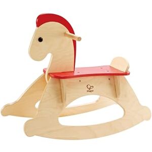 Hape Grow-with-me Rocking Horse , Kids Wooden Rocking Horse, Balanced Ride-On Pony with Adjustable Backrest and Guardrail - Publicité