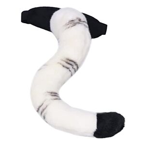 Sdfafrreg Jouet de queue d'animaux, Silmulation Tiger Tail Décoration de la maison Boucle de ceinture Cordon élastique pour la fête d'Halloween pour les enfants - Publicité