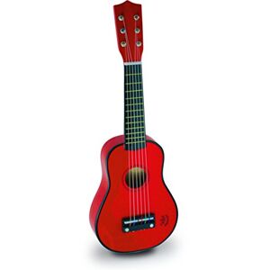 Vilac jouet en bois Instruments de musique Guitare rouge en bois 8306 - Publicité