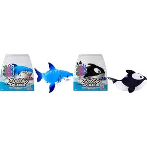 Lansay ZHU ZHU Aquarium Lot de 2 Poissons : 1 Martin Le Requin + 1 Margot Le Petit Orque Mini Univers Animal Interactif Dès 4 Ans - Publicité