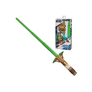 Star Wars Lightsaber Forge, Sabre Laser de Yoda à Lame Verte Extensible, Jouet de déguisement, pour Enfants, dès 4 Ans - Publicité